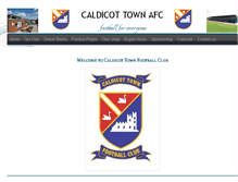 Tablet Screenshot of caldicottownafc.com
